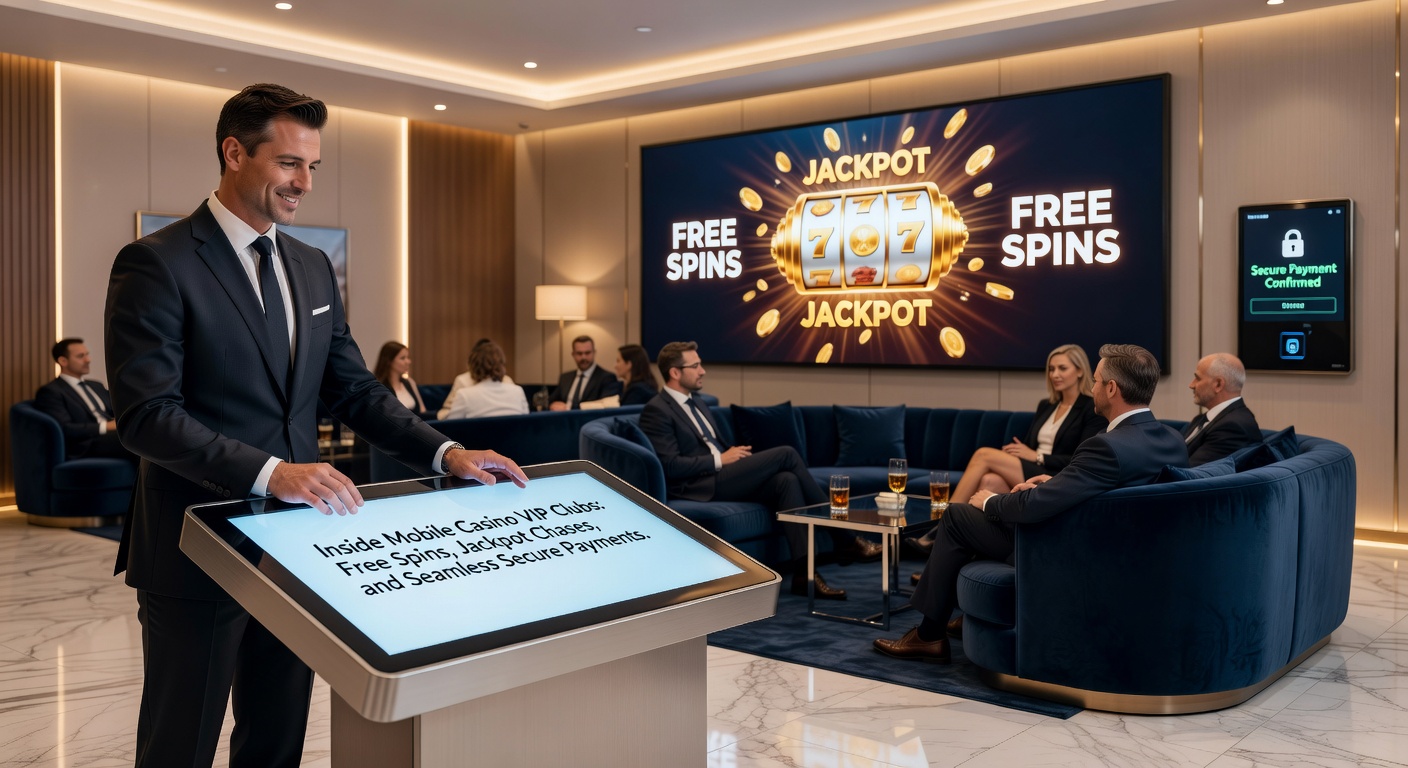 VIP-Spieler jagt einen massiven Jackpot auf einem Tablet, umgeben von sicheren Zahlungssymbolen und Free-Spin-Icons