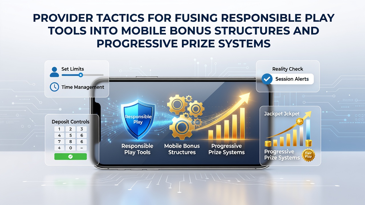 Darstellung der Integration von verantwortungsvollen Spieltools in mobile Bonusstrukturen und progressive Preissysteme durch Gaming-Provider